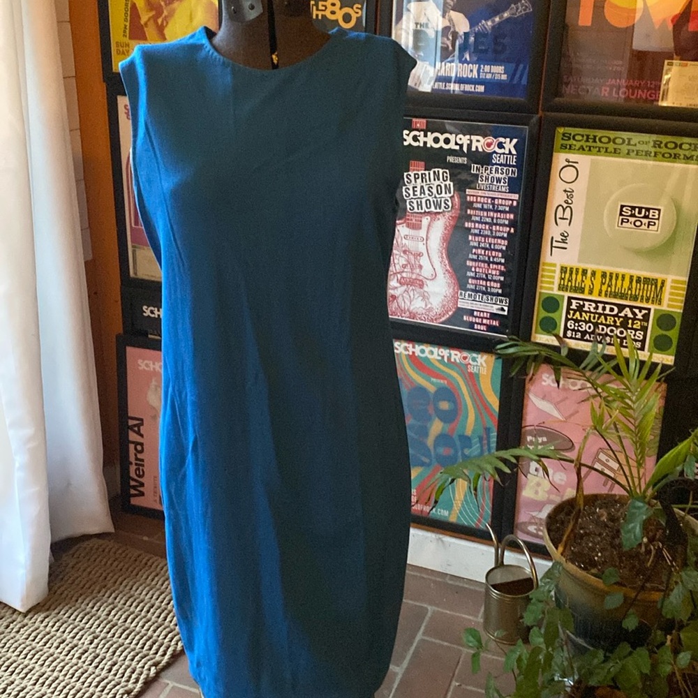 Vince Camuto Blue crepe Sleeveless Dress